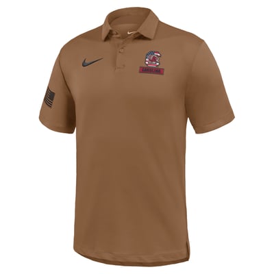 South Carolina Gamecocks Nike 2026 Military Appreciation Tour Dri-FIT Polo - Brown