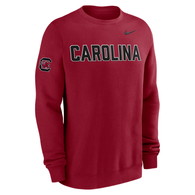 South Carolina Gamecocks Nike Club Fleece Sweatshirt - Garnet