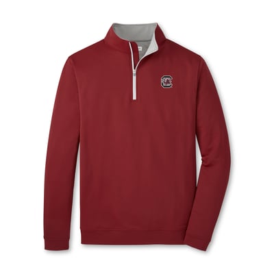  South Carolina Gamecocks Peter Millar Perth Performance Quarter-Zip Pullover - Garnet