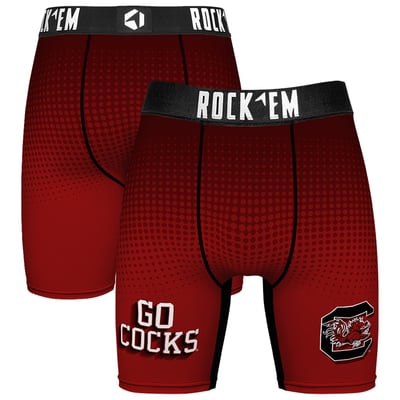  South Carolina Gamecocks Rock Em Slogan Boxer Briefs - Garnet