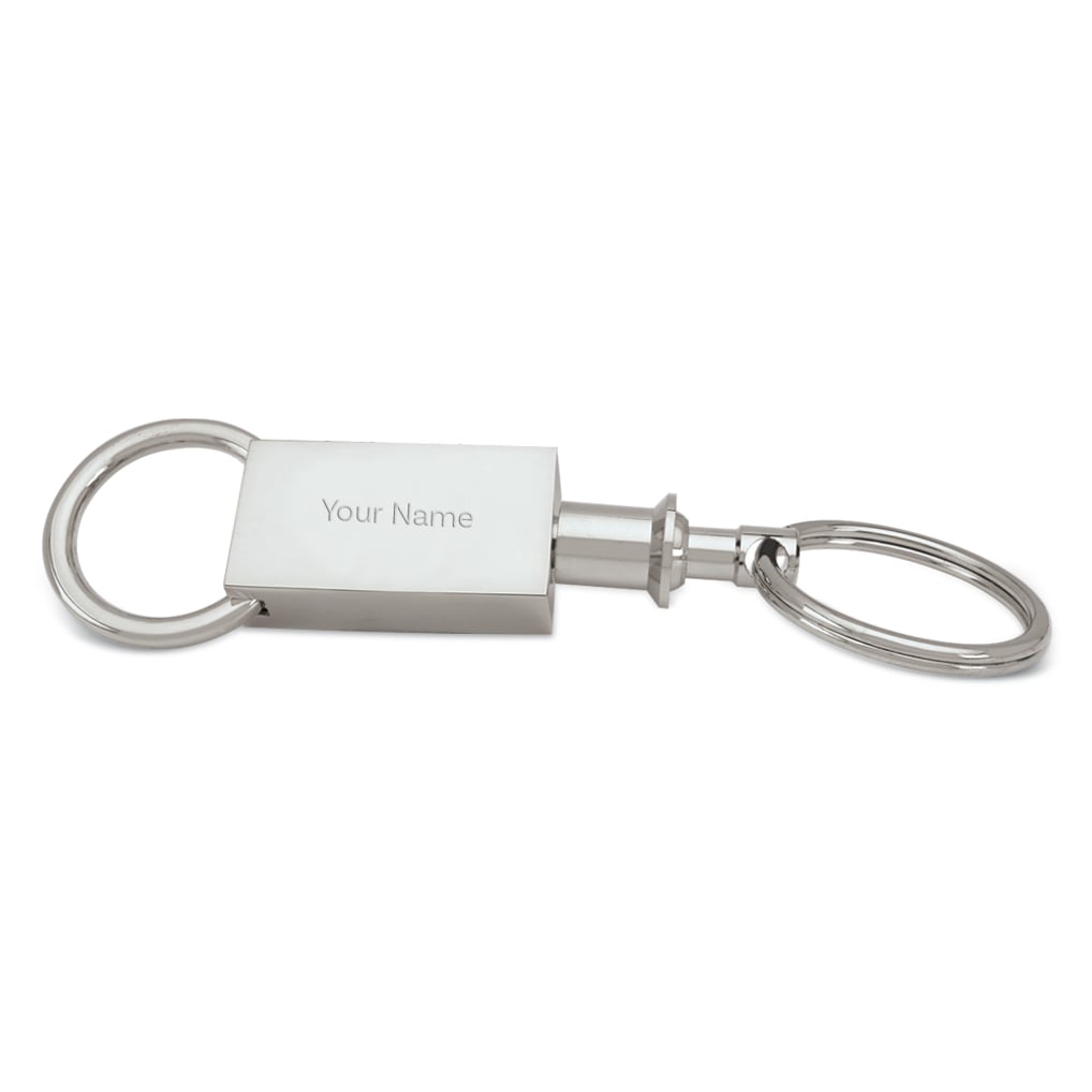 South Carolina Gamecocks Personalized Key Ring - Silver