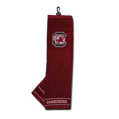 South Carolina Gamecocks 16" X 22" Tri-Fold Embroidered Scrubber Golf Towel
