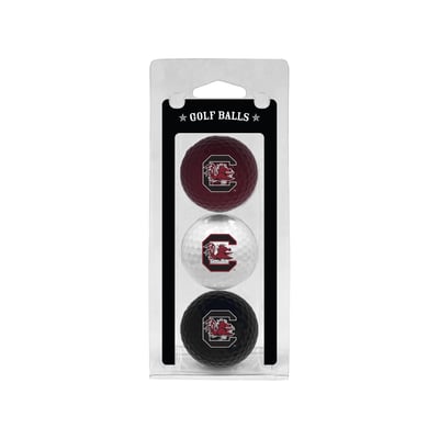 South Carolina Gamecocks 3-Pack Multi-Colored Team Golf Ball Set