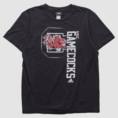 South Carolina Gamecocks Adidas 2010s T-shirt - Black - S by Fanatics Real Vintage