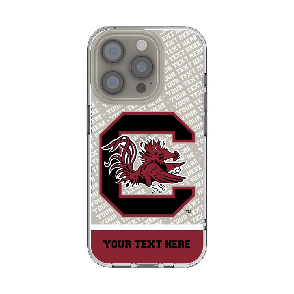 South Carolina Gamecocks Endzone iPhone Personalized Clear Case