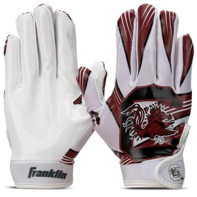 South Carolina Gamecocks Franklin Sports  Youth Football Gloves 
