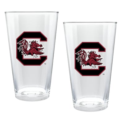 South Carolina Gamecocks Two-Piece 16oz. Double Play Pint Glass Set