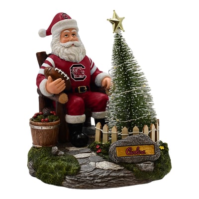 South Carolina Gamecocks The Memory Company Santa Figurine with LED Tree