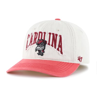  South Carolina Gamecocks '47 Well Worn Clean Up Stretch Fit Hat - Cream