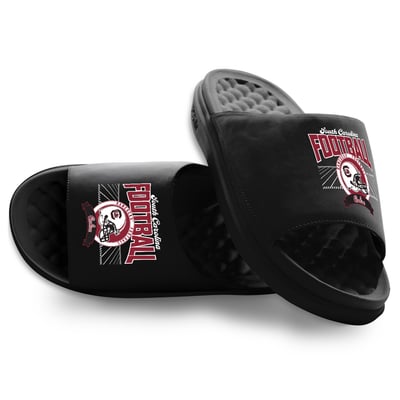 South Carolina Gamecocks ISlide Unisex Football Kickoff Motive Slide Sandals - Black