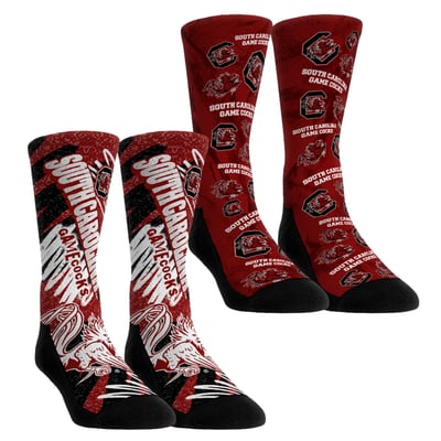South Carolina Gamecocks Rock Em Unisex Two-Piece Team Blast Crew Socks Set