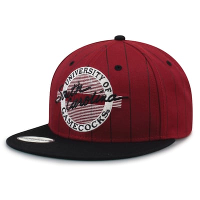 South Carolina Gamecocks The Game Unisex '90 Pinstripe Snapback Hat - Garnet/Black