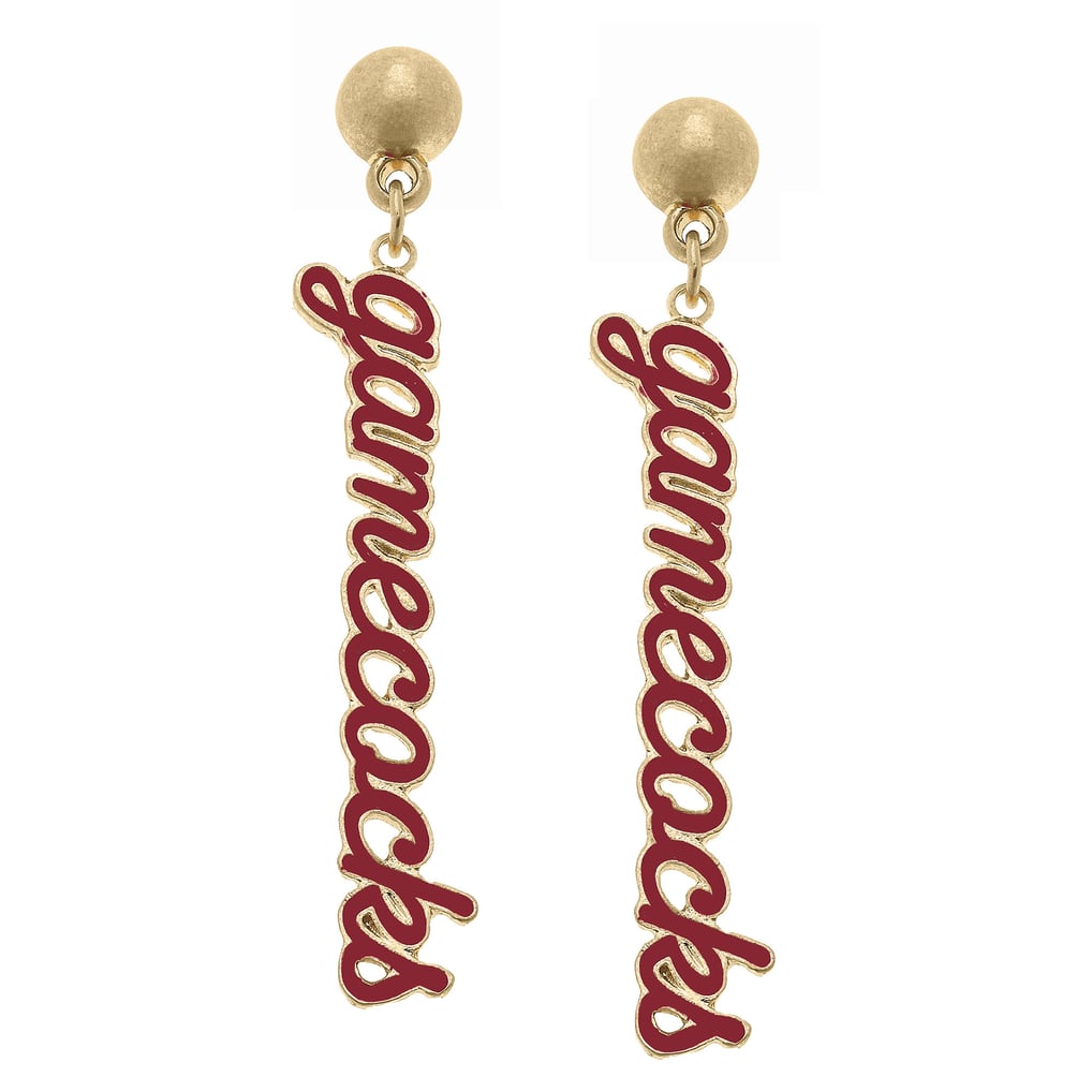 South Carolina Gamecocks CANVAS Style Women's Enamel Script Drop Earring