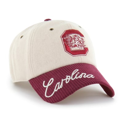 South Carolina Gamecocks '47 Women's Rope Script Clean Up Adjustable Hat - Cream/Garnet
