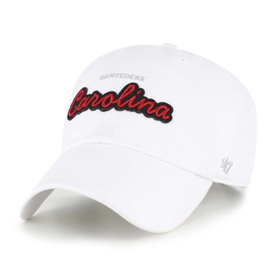 South Carolina Gamecocks '47 Women's Trendy Script Clean Up Adjustable Hat - White