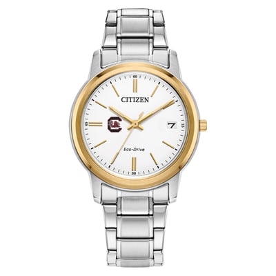 South Carolina Gamecocks Citizen Watch Women's Eco-Drive Two-Tone Steel Watch