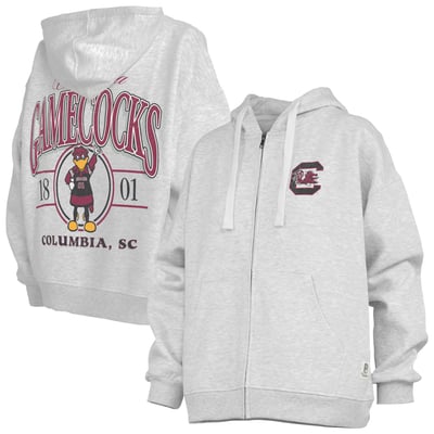  South Carolina Gamecocks Pressbox Women's Janise Full-Zip Hoodie - Heather Gray