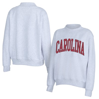 South Carolina Gamecocks ZooZatz Women's Team Arch Mock Neck Sweatshirt - Gray