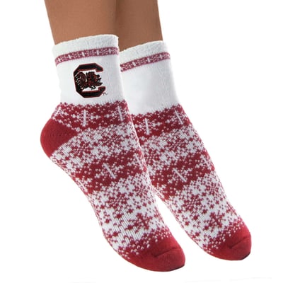 South Carolina Gamecocks ZooZatz Women's Fuzzy Holiday Crew Socks