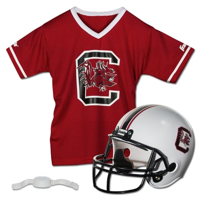 South Carolina Gamecocks Franklin Sports Youth NCAA Deluxe Helmet & Jersey Set
