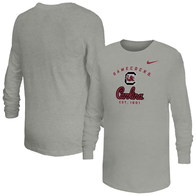  South Carolina Gamecocks Nike Youth Legend Dri-FIT Long Sleeve T-Shirt - Gray