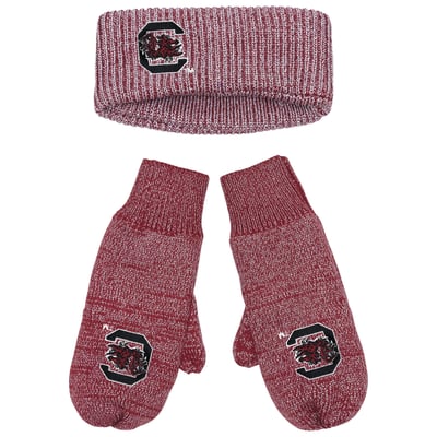 South Carolina Gamecocks ZooZatz Lurex Headband & Mittens Bundle