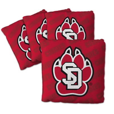 South Dakota Coyotes Fanpoint Four-Piece Cornhole Bag Set