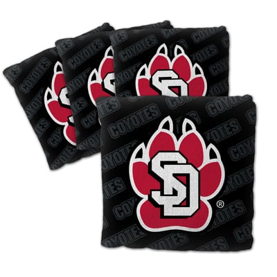 South Dakota Coyotes Fanpoint Four-Piece Cornhole Bag Set