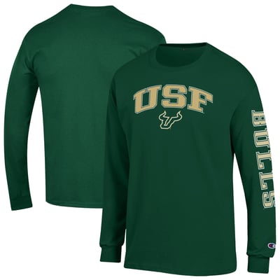 South Florida Bulls Champion Arch Logo Long Sleeve T-Shirt - Dark Green