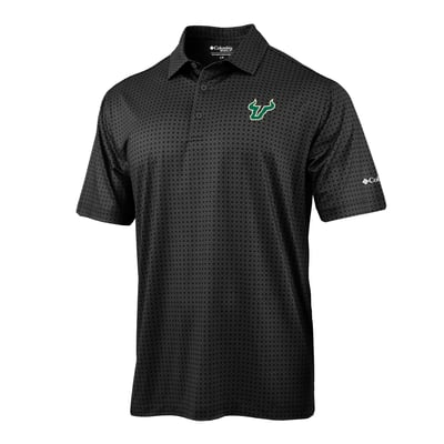  South Florida Bulls Columbia Highland Drift Polo - Black