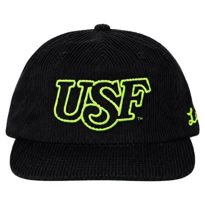 South Florida Bulls Lafavre Unisex Corduroy Golfer Adjustable Hat - Black
