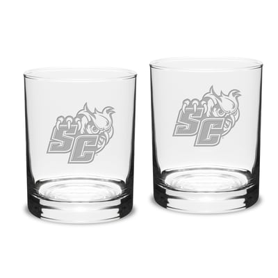 Southern Connecticut State Owls 14oz. Two-Piece Classic Double Old-Fashioned Glass Set