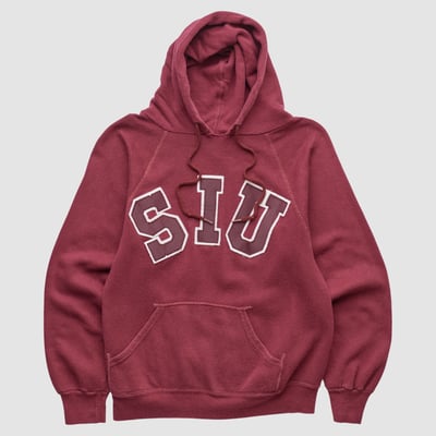 Southern Illinois Salukis 80s Hooded Pullover Sweatshirt - Maroon - XXS by Fanatics Real Vintage