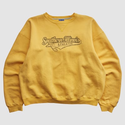 Southern Illinois Salukis Champion 2010s Pullover Sweatshirt - Yellow - XL by Fanatics Real Vintage