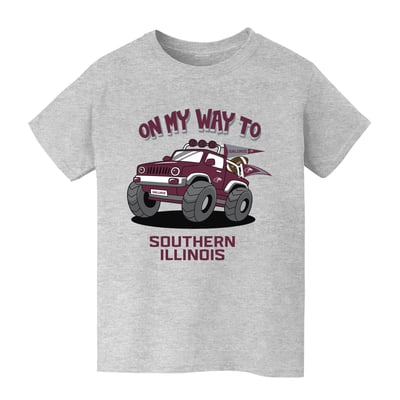 Southern Illinois Salukis Vive La Fete Youth On My Way T-Shirt - Gray