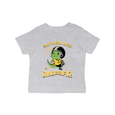Southern Miss Golden Eagles Vive La Fete Infant Dinorrific T-Shirt - Gray