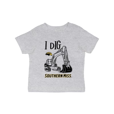 Southern Miss Golden Eagles Vive La Fete Infant Excavator T-Shirt - Gray