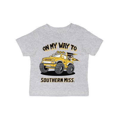 Southern Miss Golden Eagles Vive La Fete Infant On My Way T-Shirt - Gray