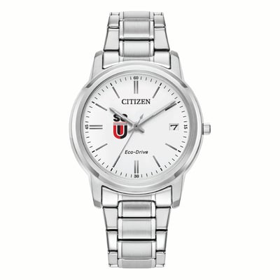 Southern Oregon Raiders Citizen Watch Women's Eco-Drive White Dial Stainless Steel Watch - Silver