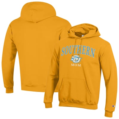 Southern University Jaguars Champion Unisex Mom Logo Eco Powerblend Hoodie - Gold