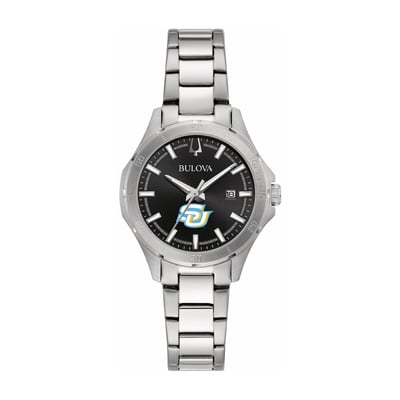 Southern University Jaguars Bulova Women's Stainless Steel Classic Sport Watch - Black