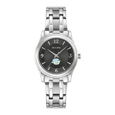 Southern University Jaguars Bulova Women's Stainless Steel Corporate Collection Watch - Black