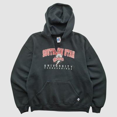 Southern Utah Thunderbirds Russell 2000s Hooded Pullover Sweatshirt - Black - M by Fanatics Real Vintage