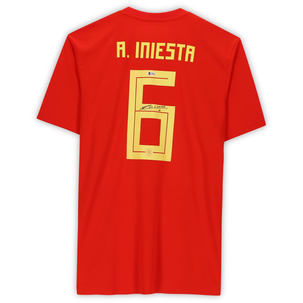 Andres Iniesta Spain National Team Fanatics Authentic Autographed 