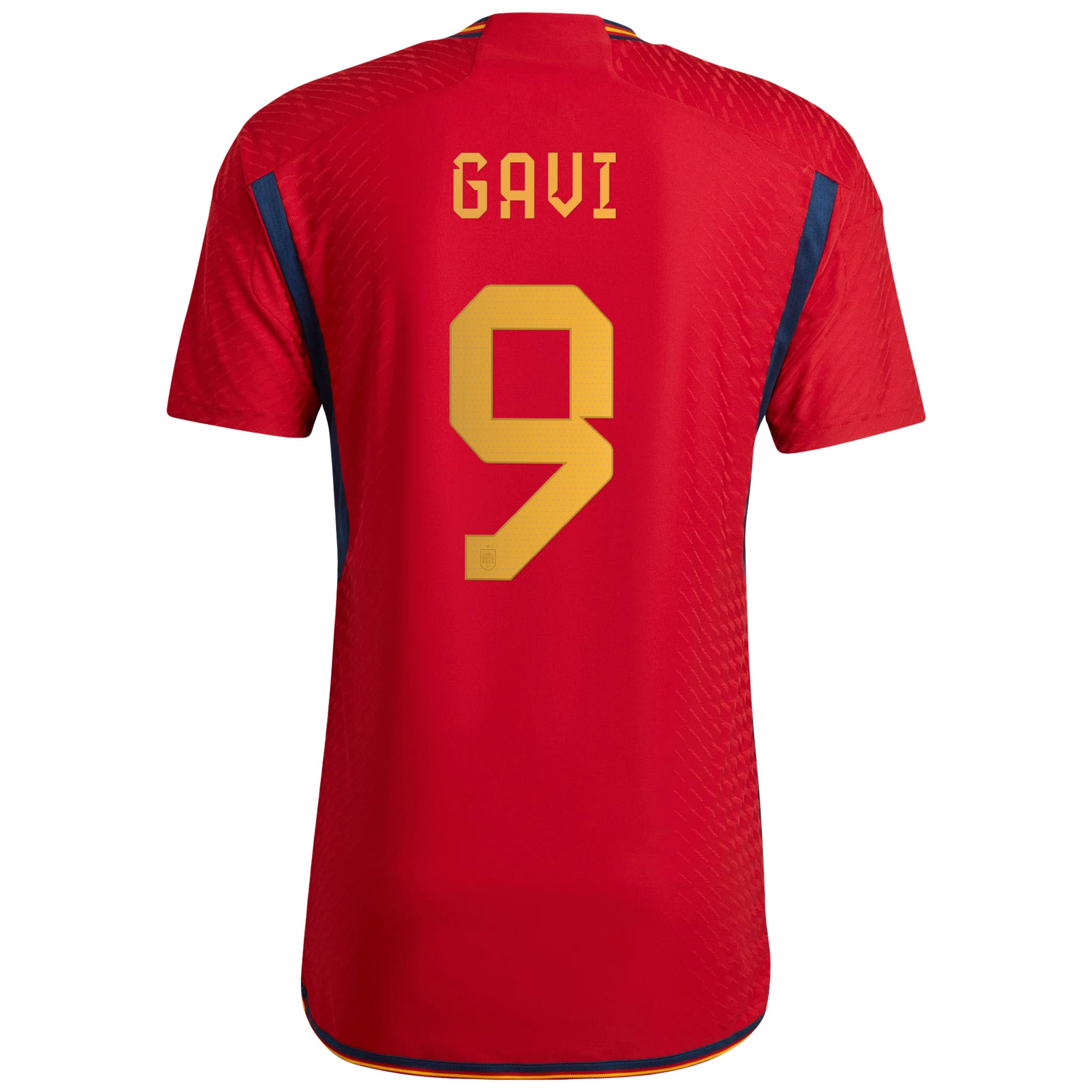  2022 スペイン代表 GAVI No.9 ユニフォーム Gavi Spain National Team adidas 2022/23 Home Authentic Jersey - Red