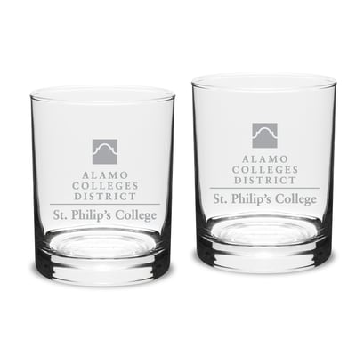 SPC Tigers 14oz. Classic Double Old Fashion Glass Set