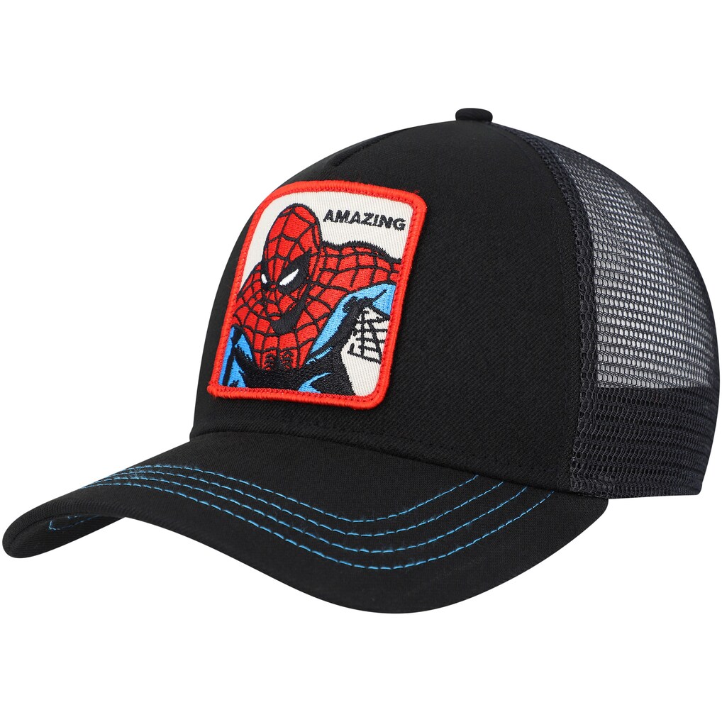 Spider-Man Retro A-Frame Snapback Hat - Black