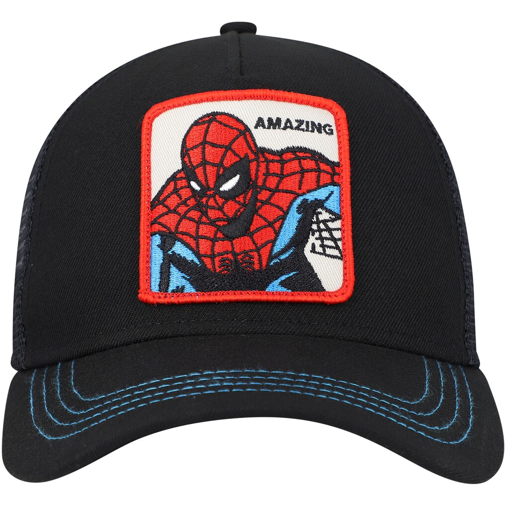 Spider-Man Retro A-Frame Snapback Hat - Black