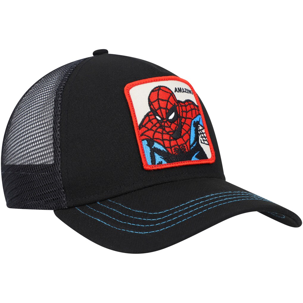 Spider-Man Retro A-Frame Snapback Hat - Black