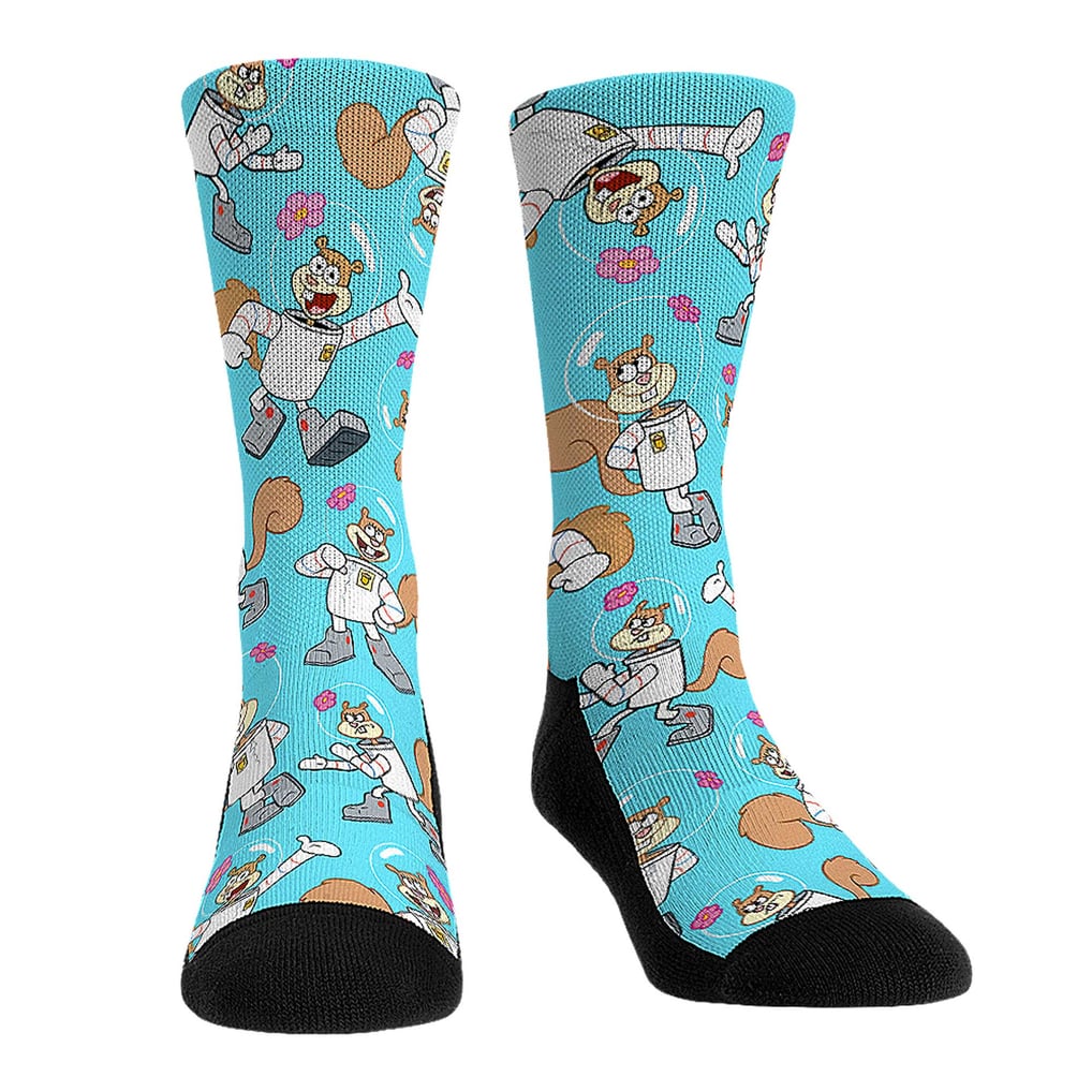 SpongeBob SquarePants Rock Em Socks Unisex Sandy All Over Print Crew Socks